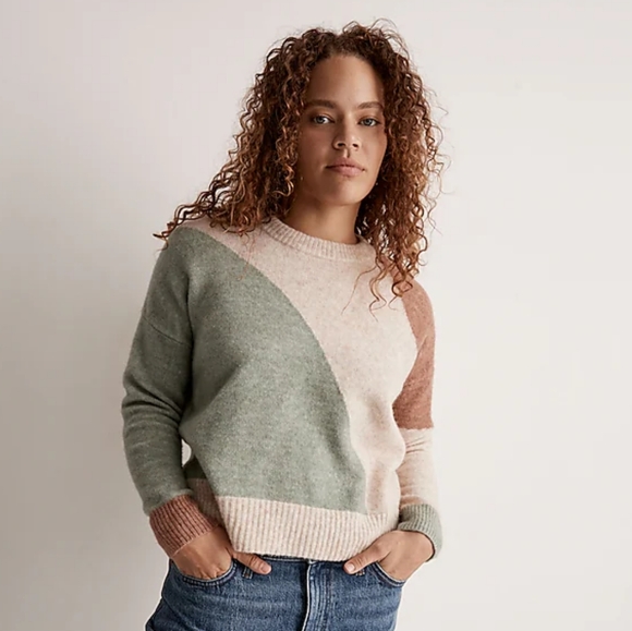 Madewell Sweaters - Madewell Cedarbrook Pullover Sweater in Colorblock